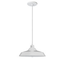 1 Light Matte White Pendant