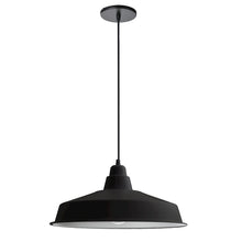 1 Light Matte Black Pendant