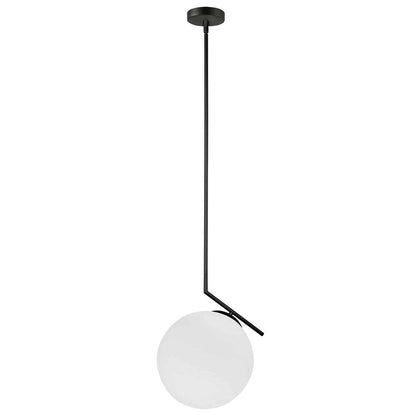 1LT Pendant, MB finish, Opal Glass