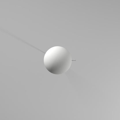 1LT Incand White Glass Pendant, PC Finish