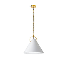 1LT Incand Pendant, AGB, WH Shade