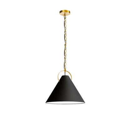 1LT Incand Pendant, AGB, BK Shade