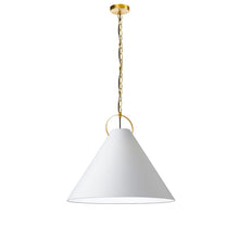 1LT Incand Pendant, AGB, WH Shade