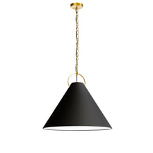 1LT Incand Pendant, AGB, BK Shade