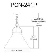 1LT Incand Pendant, MB, WH Shade