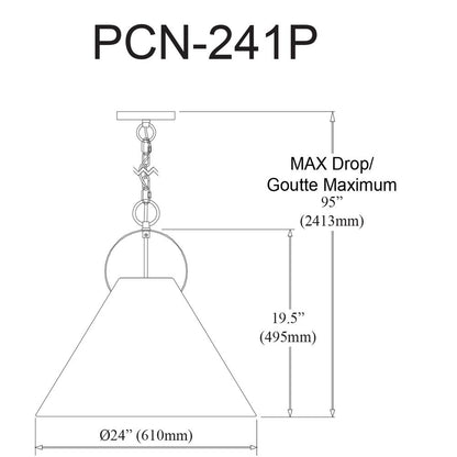 1LT Incand Pendant, MB, WH Shade