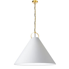 1LT Incand Pendant, AGB, WH Shade