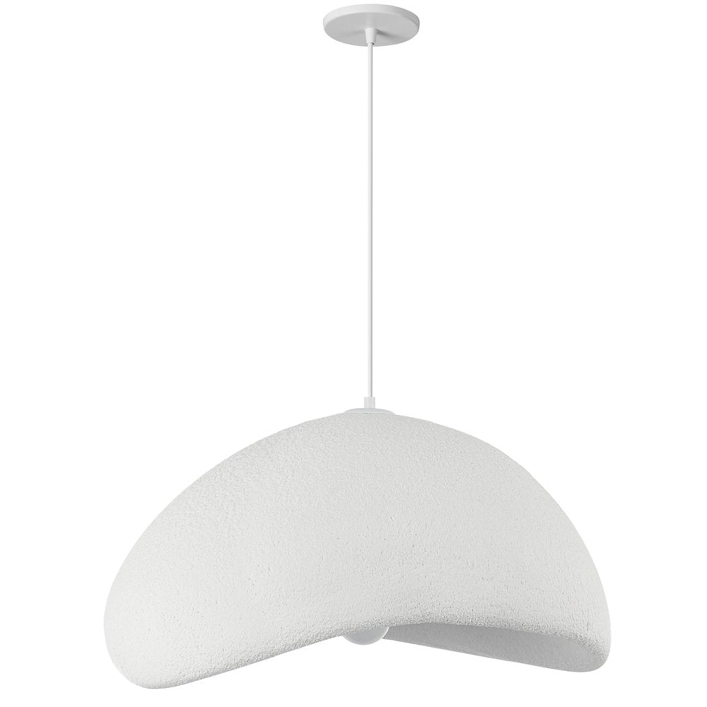1 Light Pendant in Matte White