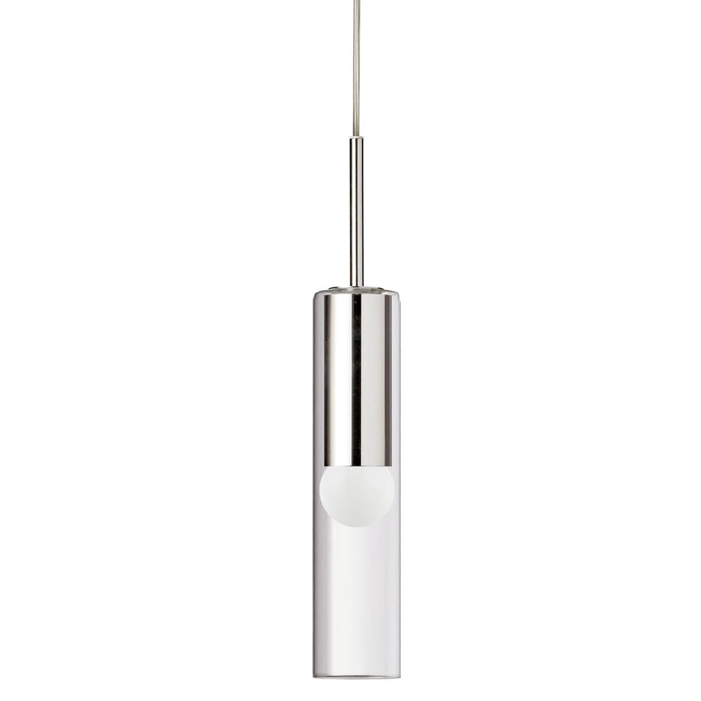 1LT Incandescent Pendant, PC, CLR Glass