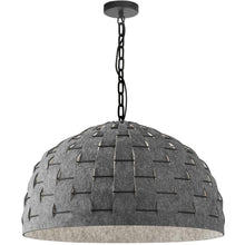 1LT Incandescent Pendant, MB, GRY Felt Shade
