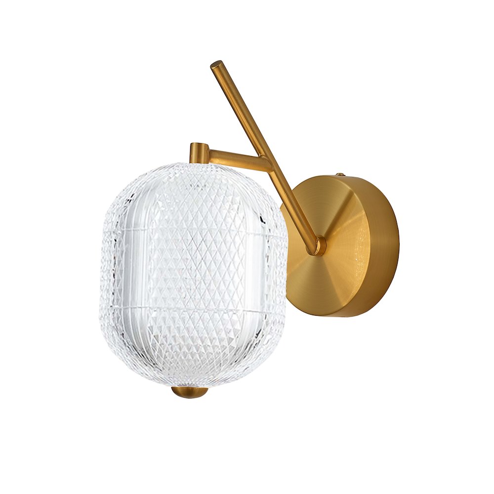 8.5W Wall Sconce in Aged Brass