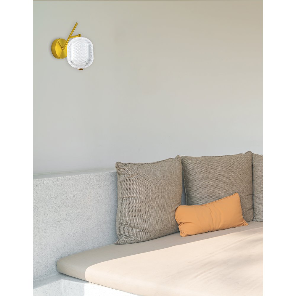 8.5W Wall Sconce in Aged Brass