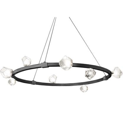 12LT Halogen Chandelier, MB, Clear Gls