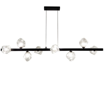 8LT Halogen Horizontal Pendant, MB, Clear Gls