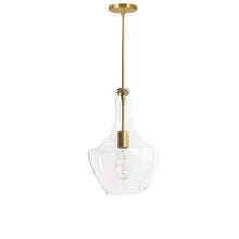 1LT Incandescent Pendant, AGB, CLR Glass