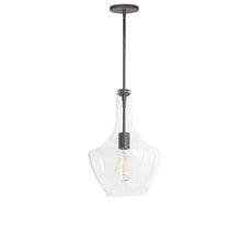1LT Incandescent Pendant, MB, CLR Glass