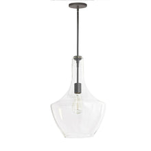 1LT Incandescent Pendant, MB, CLR Glass