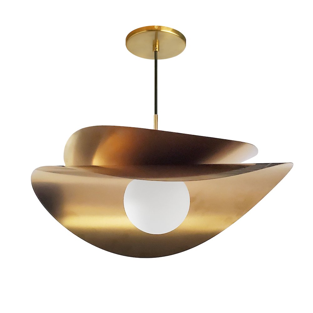 15W Pendant in Aged Brass