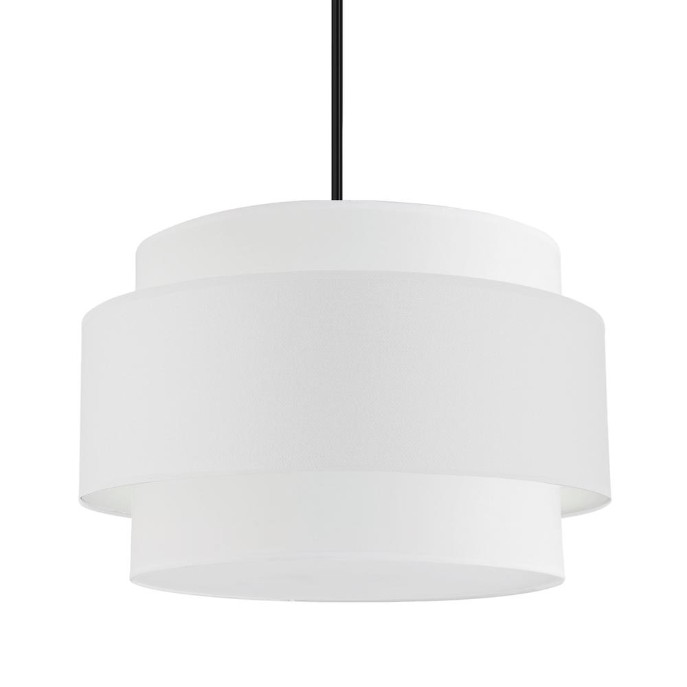 4LT Incandescent Chandelier, MB, WH Shade