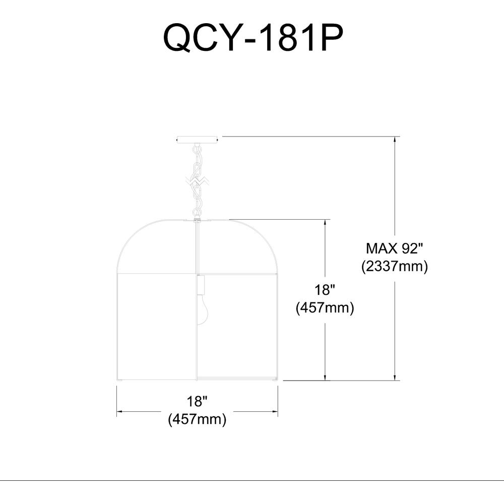 1LT Incandescent Pendant, GLD, WH Shade