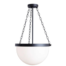 1LT Incandescent Pendant, MB, WH Glass