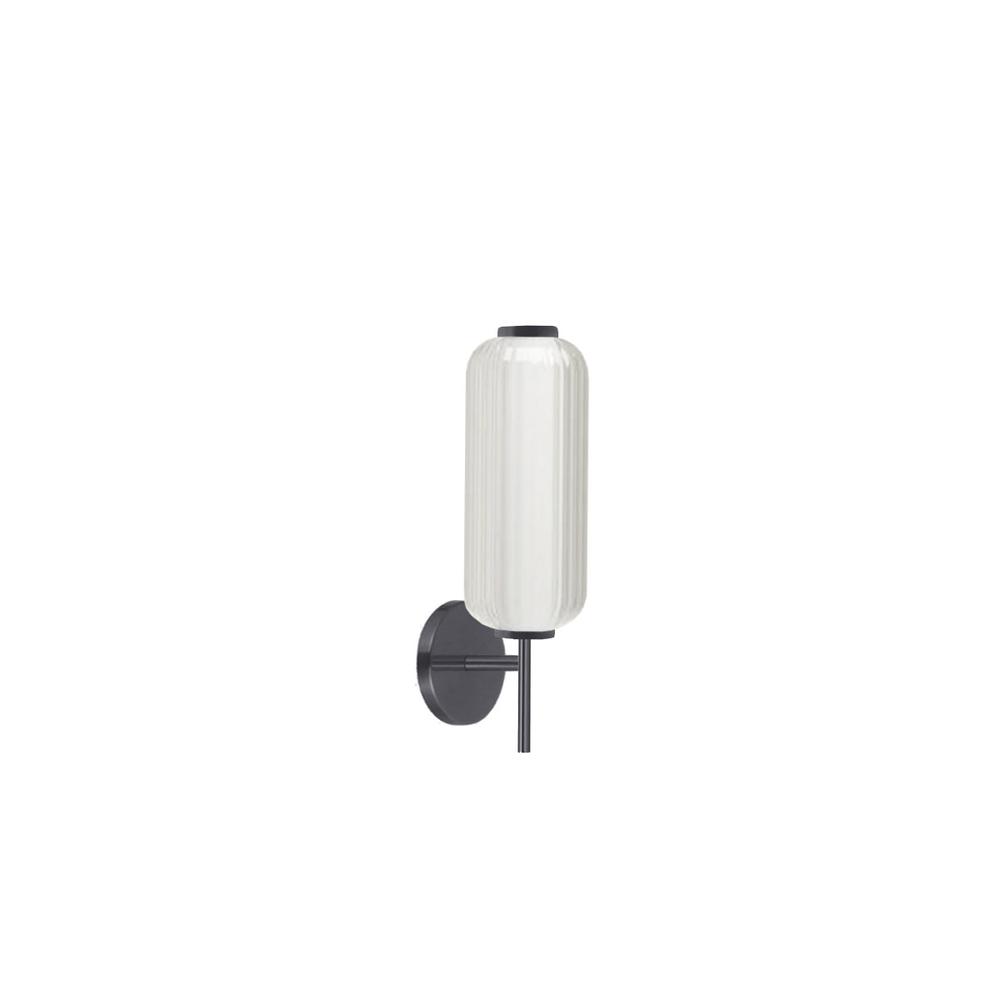 10W Wall Sconce, MB, CLR Fluted Glass