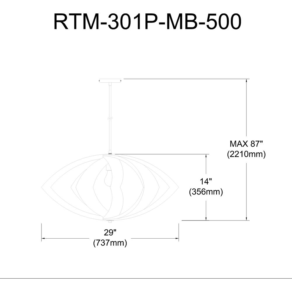 1LT Incandescent Pendant, MB, GRY Shade