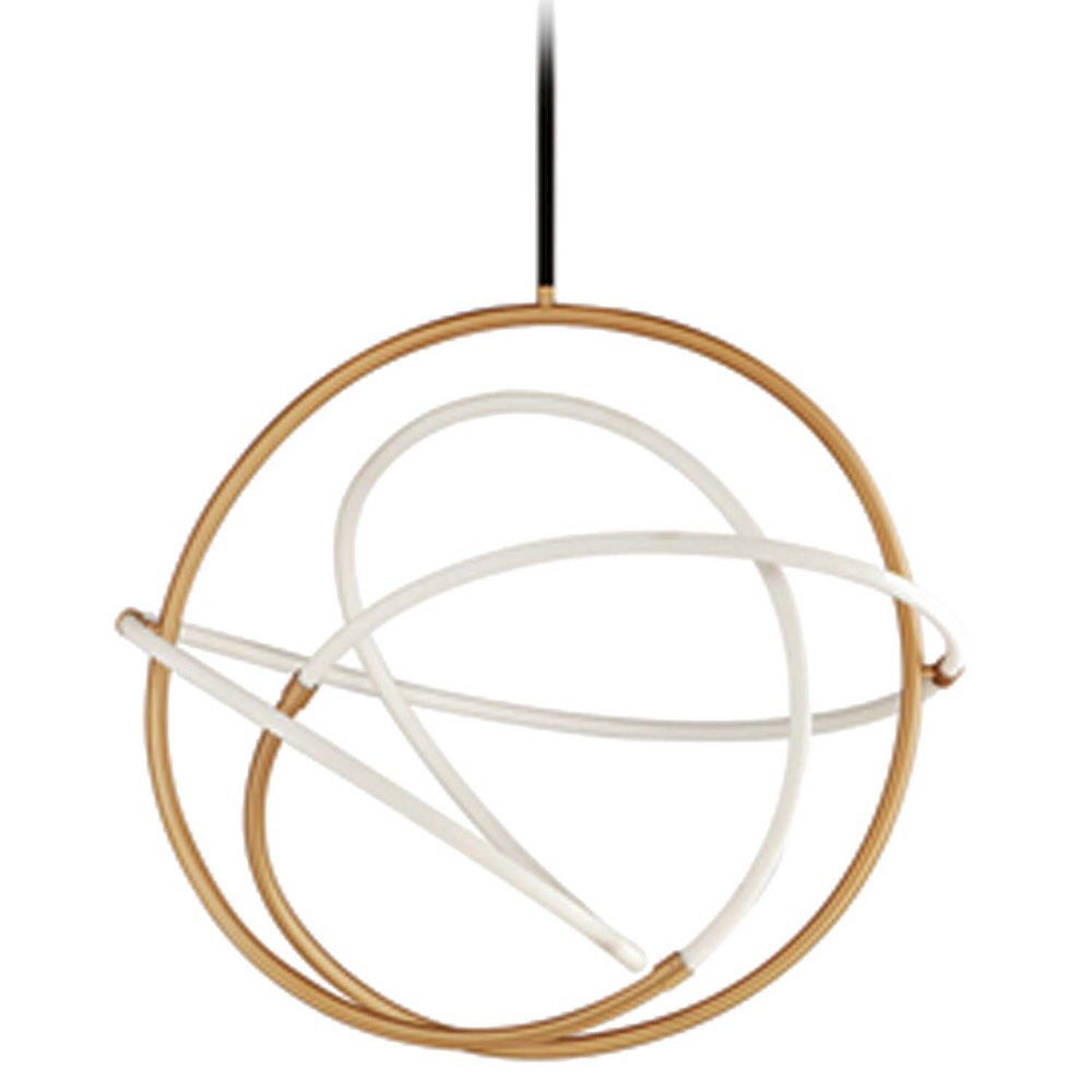 40W Pendant Gold & Matte Black