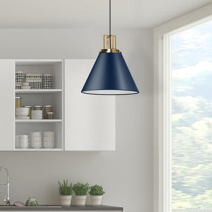 1LT Incandescent Pendant,  CB, AGB Accent