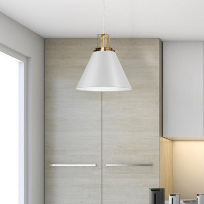 1LT Incandescent Pendant,  MW, AGB Accent