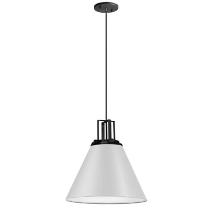 1LT Incandescent Pendant,  MW, MB Accent