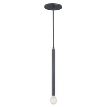 1 Light Incandescent Pendant Matte Black