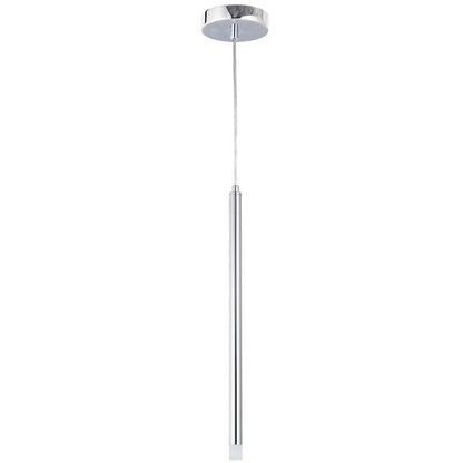 3W Pendant Polished Chrome with Frosted Acrylic Diffuser