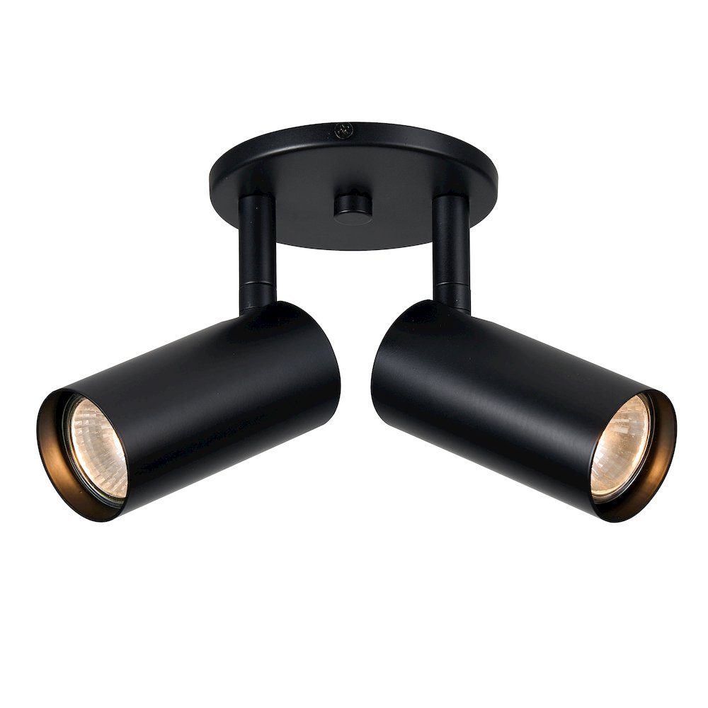 2 Light Spot Light in Matte Black