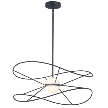 20W Pendant Matte Black with White Acrylic Diffusers