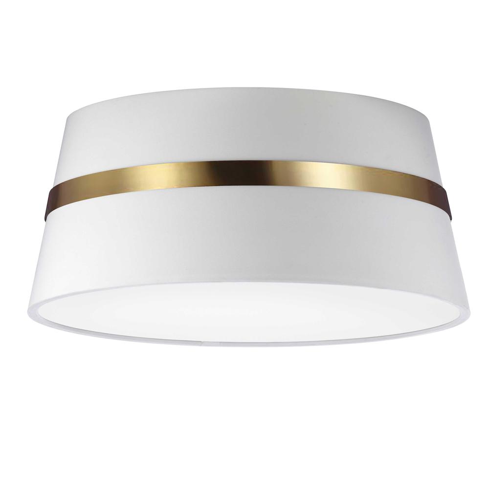 3LT Semi-Flush Mount,  AGB, WH Shad