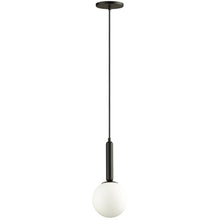 1LT Incandescent Pendant,  MB, WH Glass