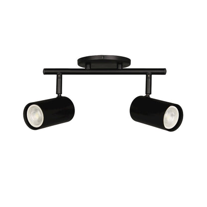 2 Light Track Light in Matte Black