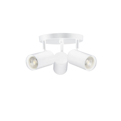 3 Light Spot Light in Matte White