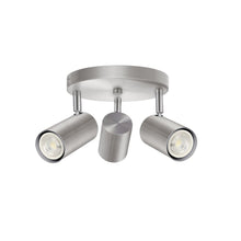 3 Light Spot Light in Satin Chrome