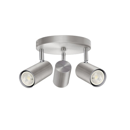 3 Light Spot Light in Satin Chrome