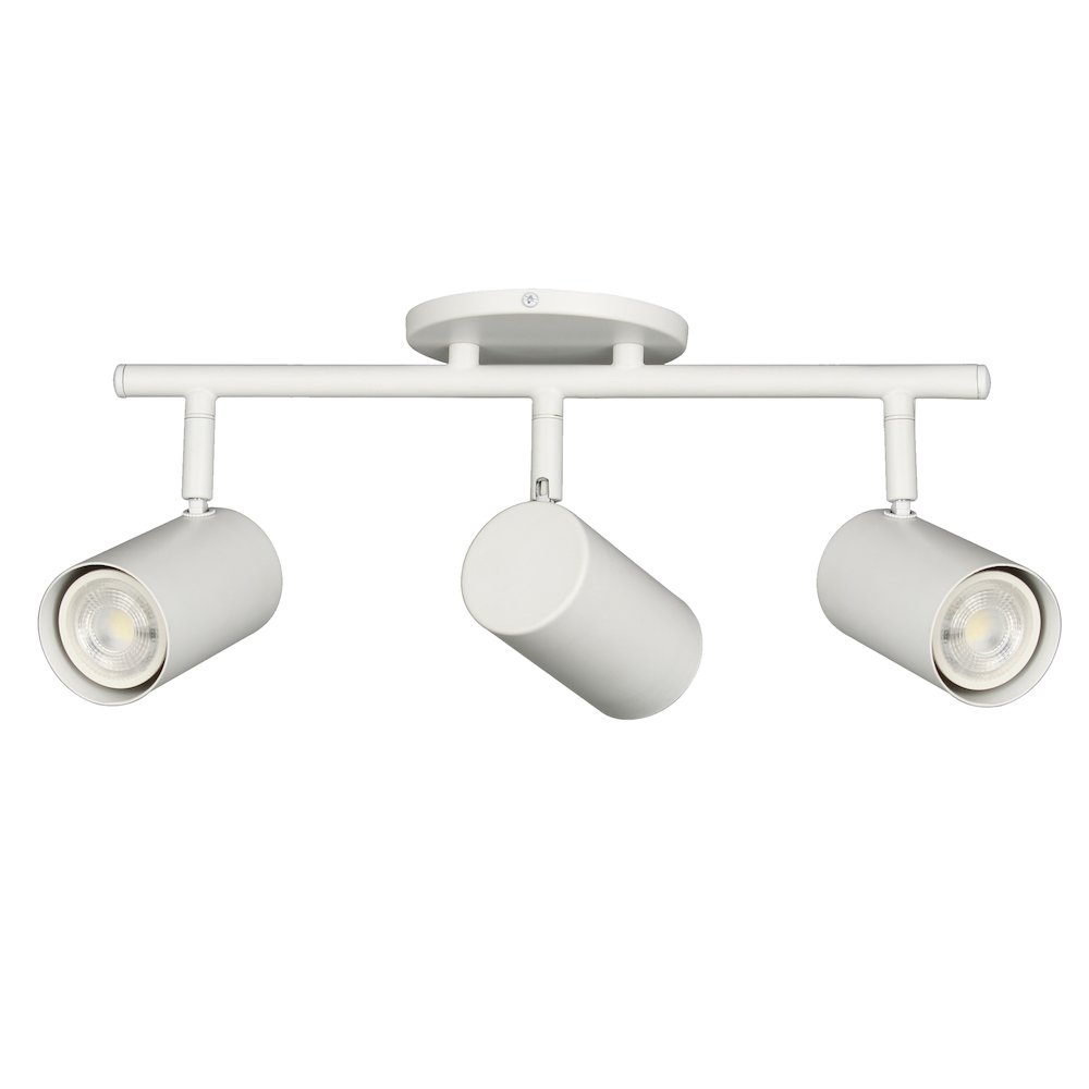 3 Light Track Light in Matte White