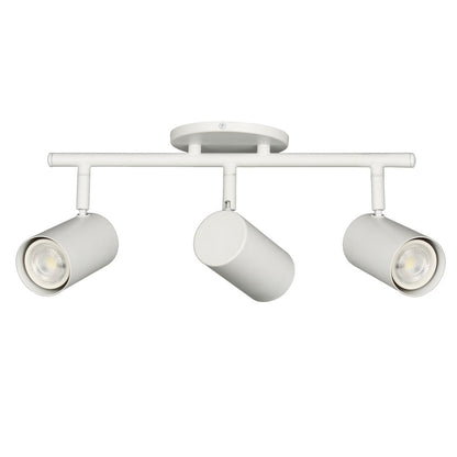 3 Light Track Light in Matte White