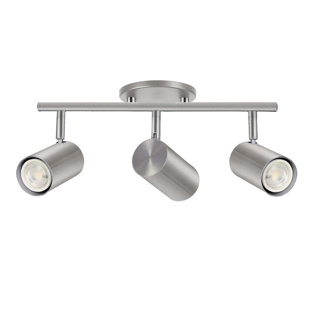 3 Light Track Light in Satin Chrome