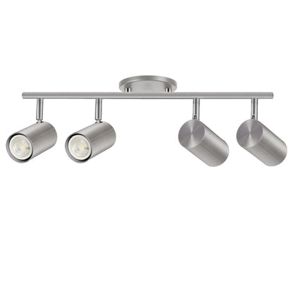4 Light Track Light in Satin Chrome