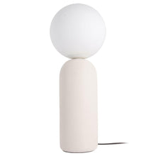 1LT Incandescent Table Lamp, MW, WH Glass