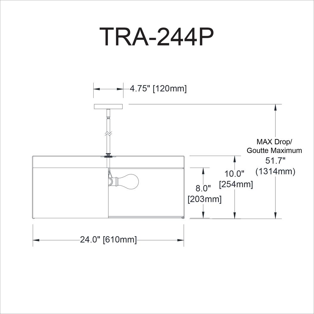 4LT Drum Pendant Black/White Shade,790 Diff