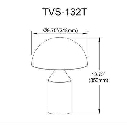 2 Light Table Lamp in Satin Nickel
