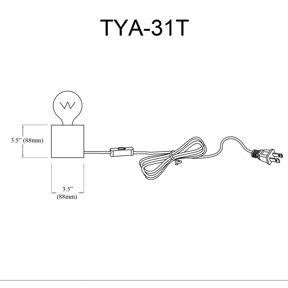 1LT Incandescent Table Lamp, MB