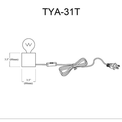 1LT Incandescent Table Lamp, MB